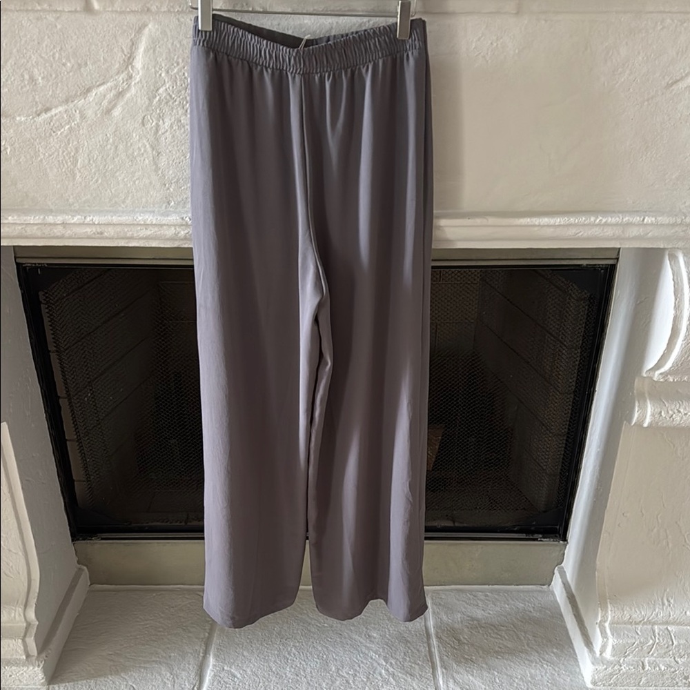 Zara Wide Leg Drawstring Pants in Dusty Gray - Picture 5 of 5